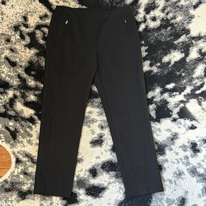 Zac & Rachel Black Straight-Leg Trousers